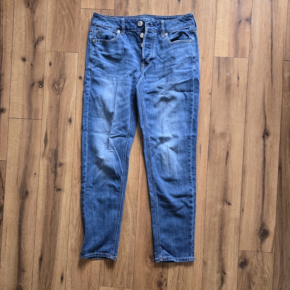 American Eagle Dark Wash Tomgirl Jeans